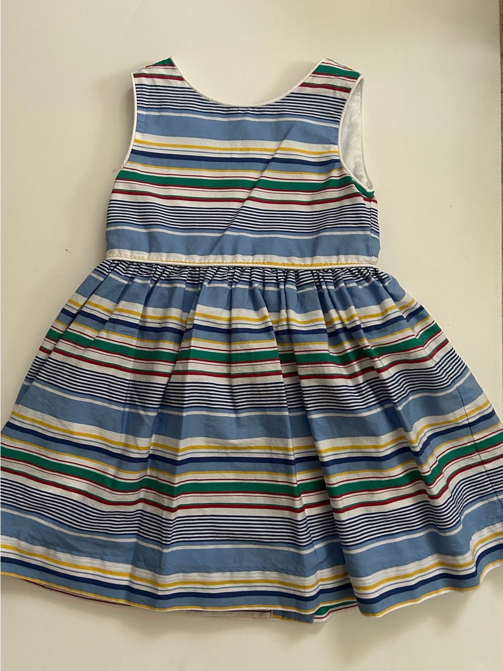 Ralph Lauren 24M NWOT Multicolor Striped Cotton Dress